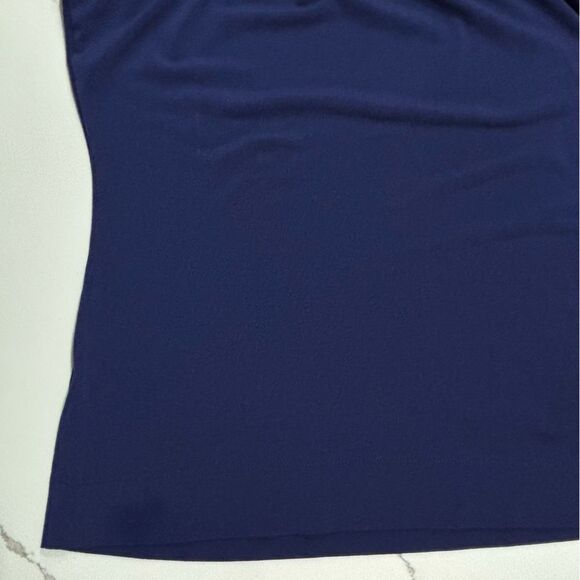 The Limited | Navy Blue Women’s Stretch Polyester Pleated Sleeveless Blouse XS - Picture 5 of 13